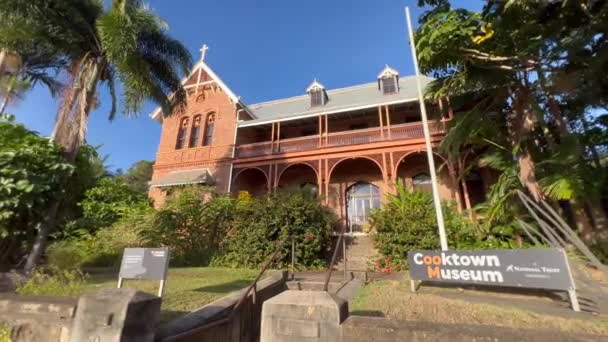 Cooktown Qld July 2023 Cooktown Museum Cooktown Museum Formerly James — Stock Video