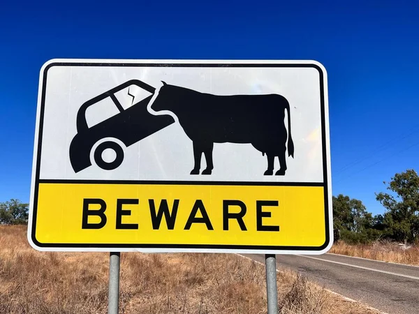 Beware of livestock road sign.In Australia cows accounted for 33 deaths  16 by causing motor vehicle accidents, the rest by crushing, piercing or unknown.