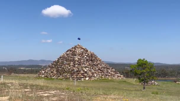 Ballandean Qld Oct 2023 Ballandese Piramide Queensland Australië Het Een — Stockvideo