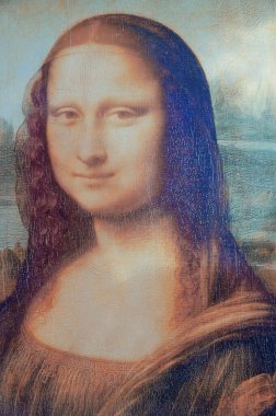 SURFERS PARADISE, QLD - 12 APR 2024: İtalyan sanatçı Leonardo da Vinci 'nin Mona Lisa portresi, Guinness Dünya rekorunu elinde tutuyor..