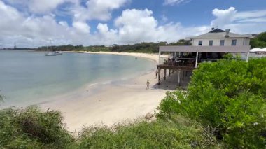 Hava manzaralı Fransız Plajı La Perouse Sydney Yeni Güney Galler Avustralya