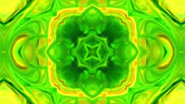 Αφηρημένο Καλειδοσκόπιο Κυκλικό Mandala Art Design Αφηρημένο Φόντο Υφή Πλάνα — Αρχείο Βίντεο