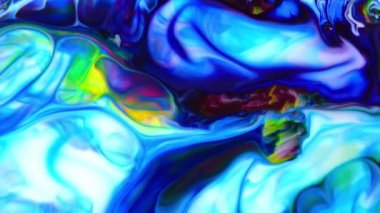 Yavaş Hareketli Makro Desen Sanatsal Kavramsal Renk Yüzey Taşıyıcı Yüzey Sıvı Boya Sıçratma Sanatı DokusuName