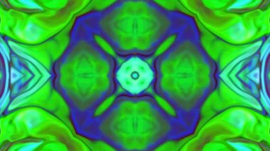 Kaleydoskop Renkli Mandala Sanat Tasarımı Soyut Arkaplan Görüntüsü.