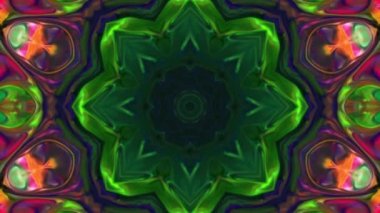 Kaleydoskop Renkli Mandala Sanat Tasarımı Soyut Arkaplan Görüntüsü.