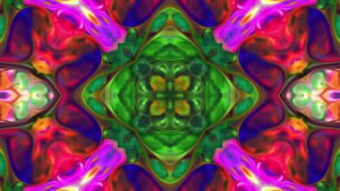 Kaleydoskop Renkli Mandala Sanat Tasarımı Soyut Arkaplan Görüntüsü.