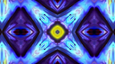 Kaleydoskop Renkli Mandala Sanat Tasarımı Soyut Arkaplan Görüntüsü.