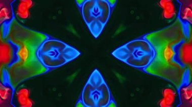 Kaleydoskop Renkli Mandala Sanat Tasarımı Soyut Arkaplan Görüntüsü.