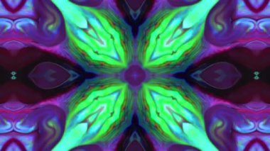 Kaleydoskop Renkli Mandala Sanat Tasarımı Soyut Arkaplan Görüntüsü.