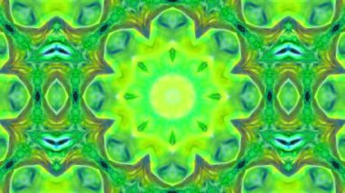 Kaleydoskop Renkli Mandala Sanat Tasarımı Soyut Arkaplan Görüntüsü.