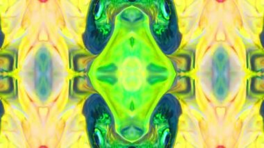 Kaleydoskop Renkli Mandala Sanat Tasarımı Soyut Arkaplan Görüntüsü.