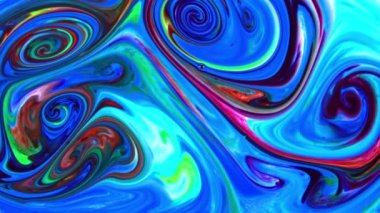 Sanat Mürekkebi Boyasının Soyut Güzelliği Renkli Fantezi Patlattı.