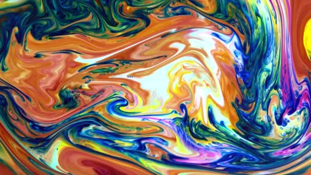 Abstract Grunge Color Ink Paint Spread Blast Explode Background — Stock Video