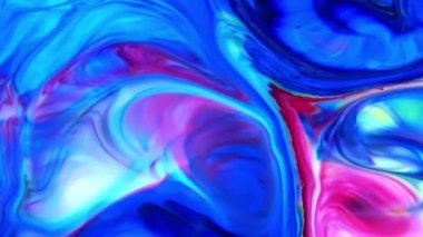 Çok Güzel Mürekkep Soyut Sanatsal Desen Renkli Boya Sıvı Kavramı Doku Video.