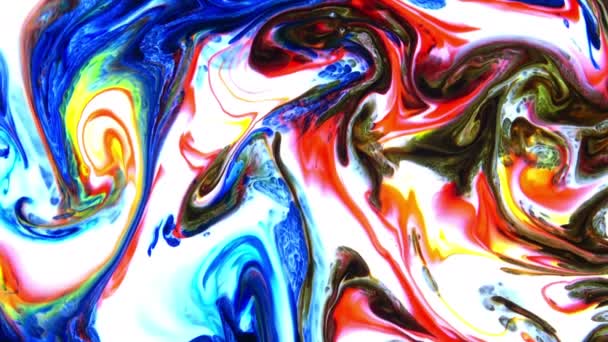 Abstrait Grunge Couleur Encre Peinture Propagation Explosion Fond — Video