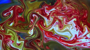 Soyut Organik Girdap, Ayrıntılı Yüzey Renkli Boyaları 'nda Sonsuz Gerçeküstü Hipnotize Etme
