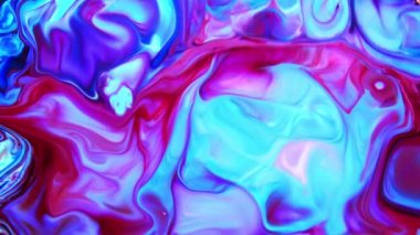Soyut Organik Girdap, Ayrıntılı Yüzey Renkli Boyaları 'nda Sonsuz Gerçeküstü Hipnotize Etme