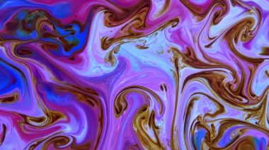 Yavaş Hareketli Makro Desen Sanatsal Kavramsal Renk Yüzey Taşıyıcı Yüzey Sıvı Boya Sıçratma Sanatı DokusuName