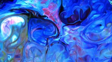 Yavaş Hareketli Makro Desen Sanatsal Kavramsal Renk Yüzey Taşıyıcı Yüzey Sıvı Boya Sıçratma Sanatı DokusuName