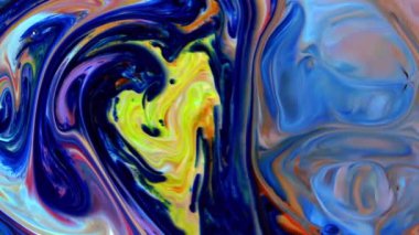 Yavaş Hareketli Makro Desen Sanatsal Kavramsal Renk Yüzey Taşıyıcı Yüzey Sıvı Boya Sıçratma Sanatı DokusuName