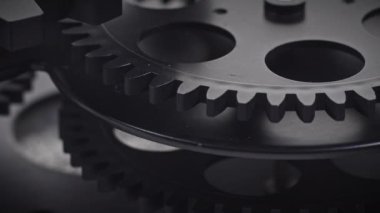 Takım çalışması Kara Vites Tekerleği Çalışma Kavramı Görüntüsü.