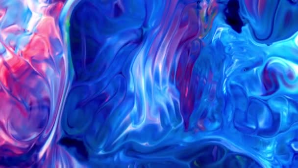 Slow Motion Macro Αφηρημένη Μοτίβο Καλλιτεχνική Έννοια Χρώμα Επιφάνεια Κινούμενη — Αρχείο Βίντεο
