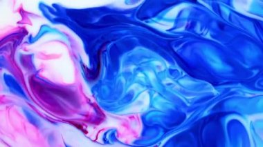 Soyut Renkli Mürekkep Hareketleri Su Dokusuna Yayılıyor.