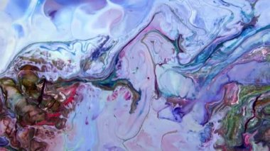 Psikedelik Resimli Soyut Arkaplan Canlı Sıvı Renk Doku Görüntüsü.