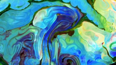 Psikedelik Resimli Soyut Arkaplan Canlı Sıvı Renk Doku Görüntüsü.
