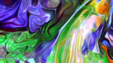 Psikedelik Resimli Soyut Arkaplan Canlı Sıvı Renk Doku Görüntüsü.