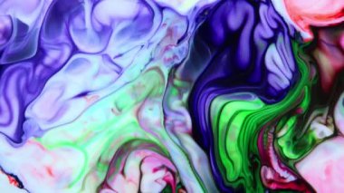 Psikedelik Resimli Soyut Arkaplan Canlı Sıvı Renk Doku Görüntüsü.