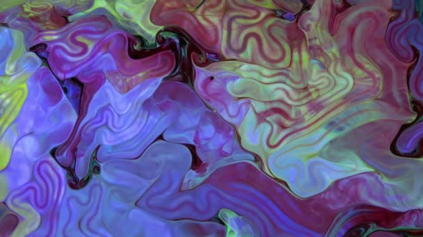 Sıvı Renkli Boya Ağır Çekimde Patent Alır Sıvı Renkli Boya — Stok video