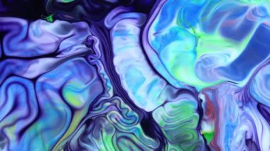 Soyut Organik Girdap, Ayrıntılı Yüzey Renkli Boyaları 'nda Sonsuz Gerçeküstü Hipnotize Etme