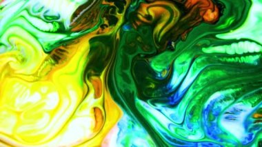 Soyut Renkli Boya Mürekkebi Patlaması Psikedelik Patlama Hareketi.