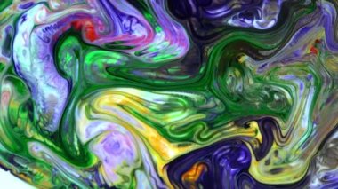 Soyut Renkli Ters Boya Patlaması Yayılma ve Doku.