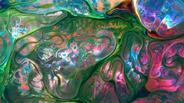 Gekleurde Vloeibare Verf Explosie Abstracte Achtergrond Beelden — Stockvideo