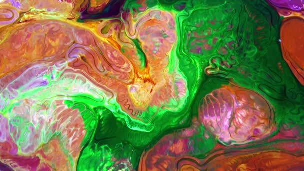 Explosion Peinture Liquide Colorée Images Fond Abstraites — Video
