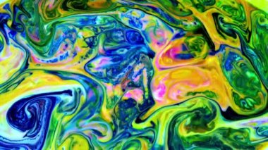 Yavaş Hareketli Makro Desen Sanatsal Kavramsal Renk Yüzey Taşıyıcı Yüzey Sıvı Boya Sıçratma Sanatı DokusuName