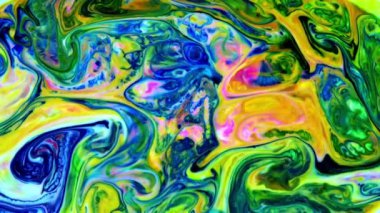 Yavaş Hareketli Makro Desen Sanatsal Kavramsal Renk Yüzey Taşıyıcı Yüzey Sıvı Boya Sıçratma Sanatı DokusuName