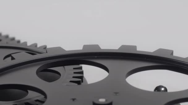Close Shot Cog Wheels Working Footage — Stock video