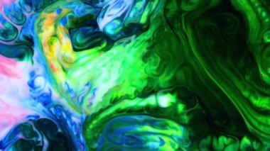 Yavaş Hareketli Makro Desen Sanatsal Kavramsal Renk Yüzey Taşıyıcı Yüzey Sıvı Boya Sıçratma Sanatı DokusuName.