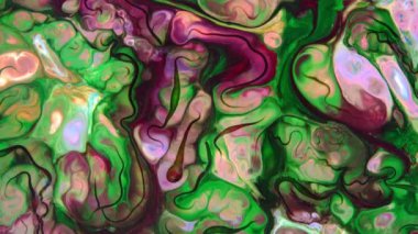 Yavaş Hareketli Makro Desen Sanatsal Kavramsal Renk Yüzey Taşıyıcı Yüzey Sıvı Boya Sıçratma Sanatı DokusuName.