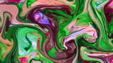 Yavaş Hareketli Makro Desen Sanatsal Kavramsal Renk Yüzey Taşıyıcı Yüzey Sıvı Boya Sıçratma Sanatı DokusuName.