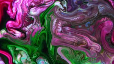 Çok Güzel Mürekkep Soyut Psychedelic Boya Sıvı Hareket Arka Plan Doku Video.