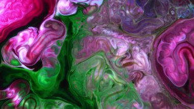Çok Güzel Mürekkep Soyut Psychedelic Boya Sıvı Hareket Arka Plan Doku Video.