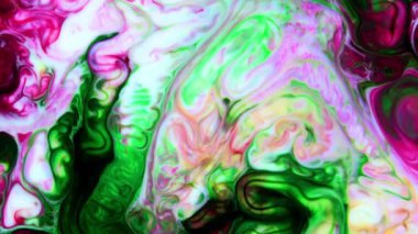 Çok Güzel Mürekkep Soyut Psychedelic Boya Sıvı Hareket Arka Plan Doku Video.