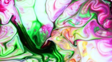 Çok Güzel Mürekkep Soyut Psychedelic Boya Sıvı Hareket Arka Plan Doku Video.