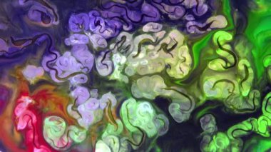 Abstract Colorful Color Paint Ink Explode Diffusion Psychedelic Blast Movement.