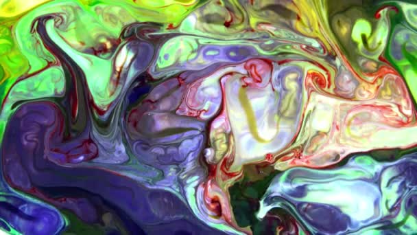 Abstract Colorful Color Paint Ink Explode Diffusion Psychedelic Blast Movement — Vídeo de Stock