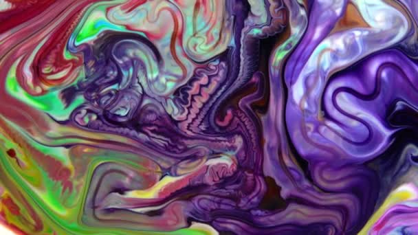 Abstract Colorful Color Paint Ink Explode Diffusion Psychedelic Blast Movement — Wideo stockowe